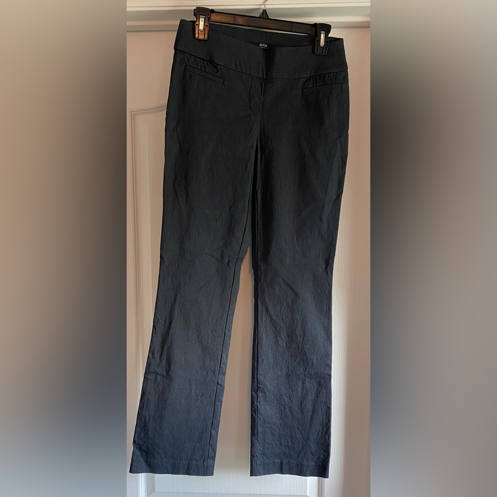 Stretchy Black Charcoal Women's Pants